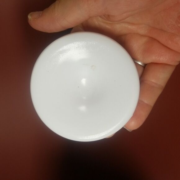 Vintage Colony Harvest Grape White Milk Glass Pedestal Goblets Wine Lot of 4 - Picture 6 of 8